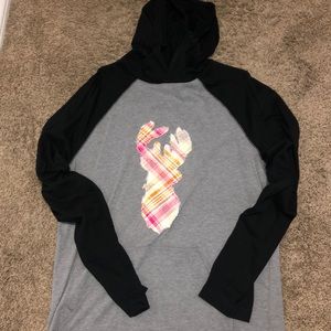 Long sleeved hoodie
